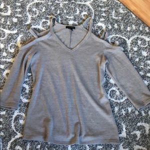 Cut out shoulder shirt